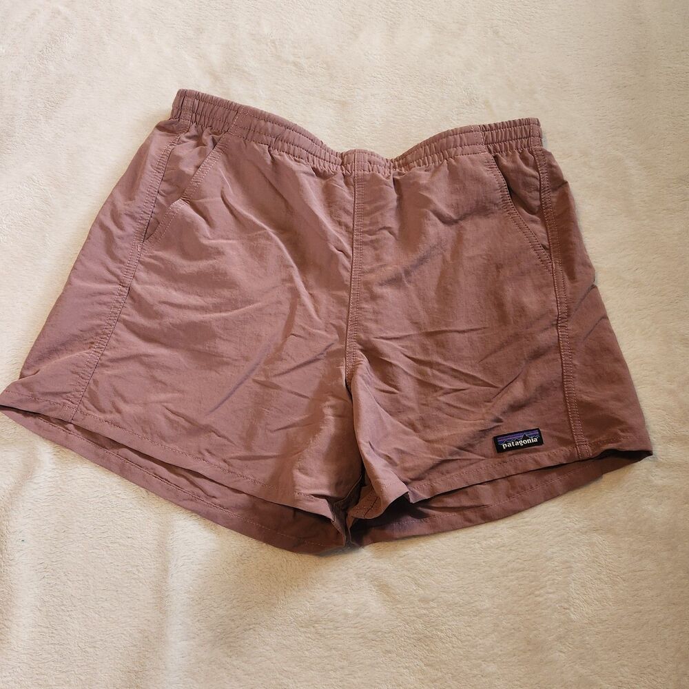 Patagonia Women's Baggies Shorts 5" Inseam - Evening Mauve Pink - Size M EUC